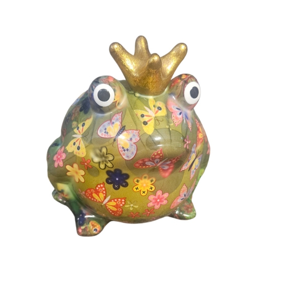 Pomme pidou ceramic frog bank